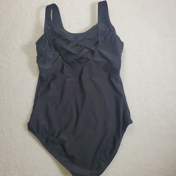 Crisscross Black One piece Swimsuit Size Medium - Picture 7 of 16